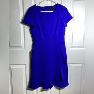Royal Blue Ruffle/Apron Dress